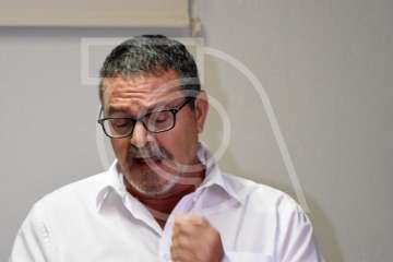 Debate entre los dos candidatos de primarias del PSOE de Telde (Foto Antonio Alí)